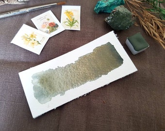 Chartreuse - Single Half Pan - Handmade Watercolours