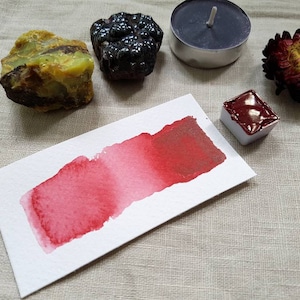 Pyrrol Rubin - Single Half Pan - Handgemachte Aquarellfarben