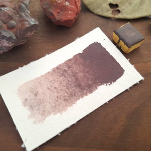 Purple Oxide -  Single Half Pan - Handmade Watercolours