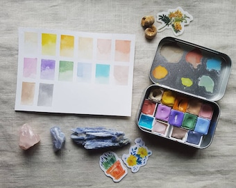 Pastel Dreams - 14/Singles - Half Pans Watercolour Set