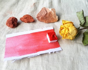 Pyrrole Red - Single Half Pan - Handmade Watercolours