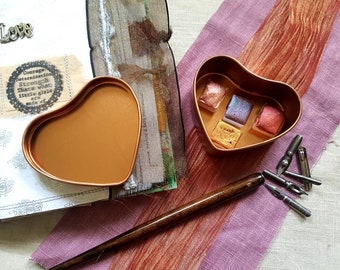 Heart Tin - Rose Gold / Red - Limited ed.