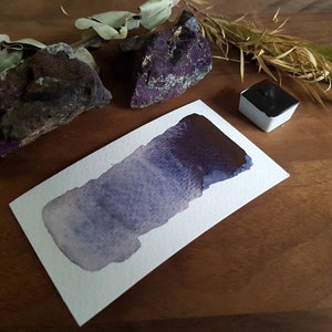 Paynes Blue - enkele halve pan - handgemaakte aquarellen afbeelding 3