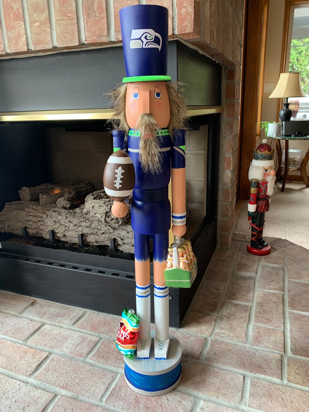 3 Foot Tall Seahawks Nutcracker Etsy