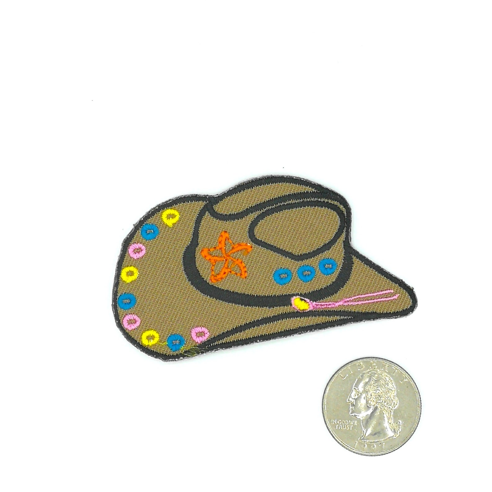 Cowboy Hat Patch Novelty Patch Iron On Patches Embroidered Etsy