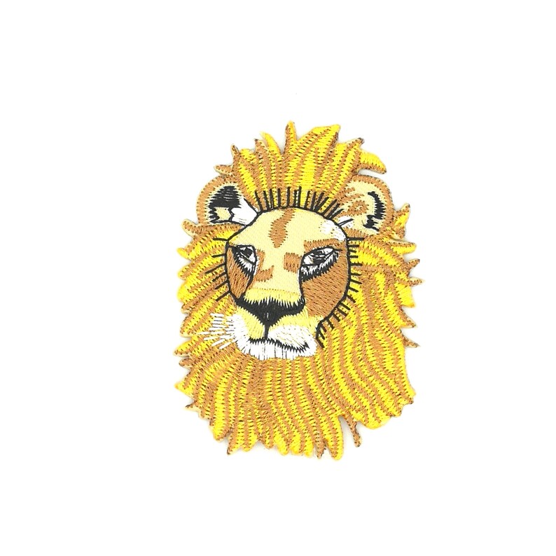 Lion Patch Animal Patch Iron On Patches Embroidered Patch Etsy