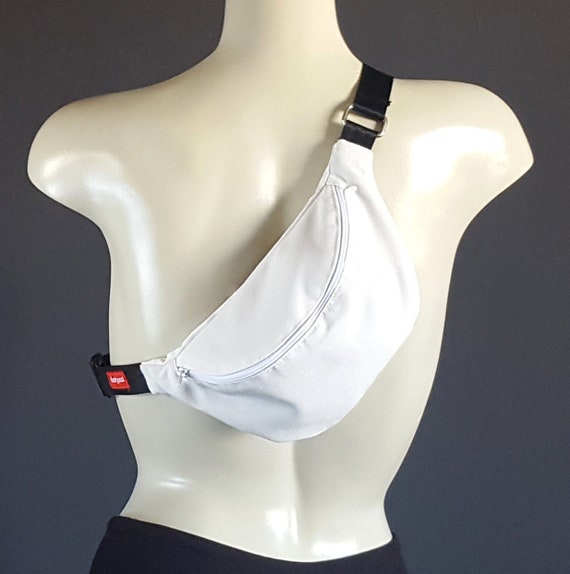 plain white fanny pack