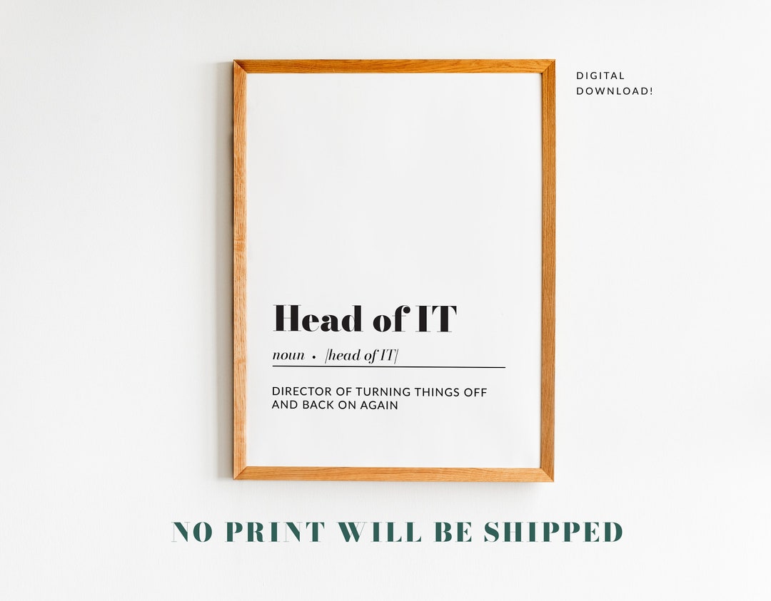 Funny Office Decor, Funny Office Wall Art, Office Definition Print