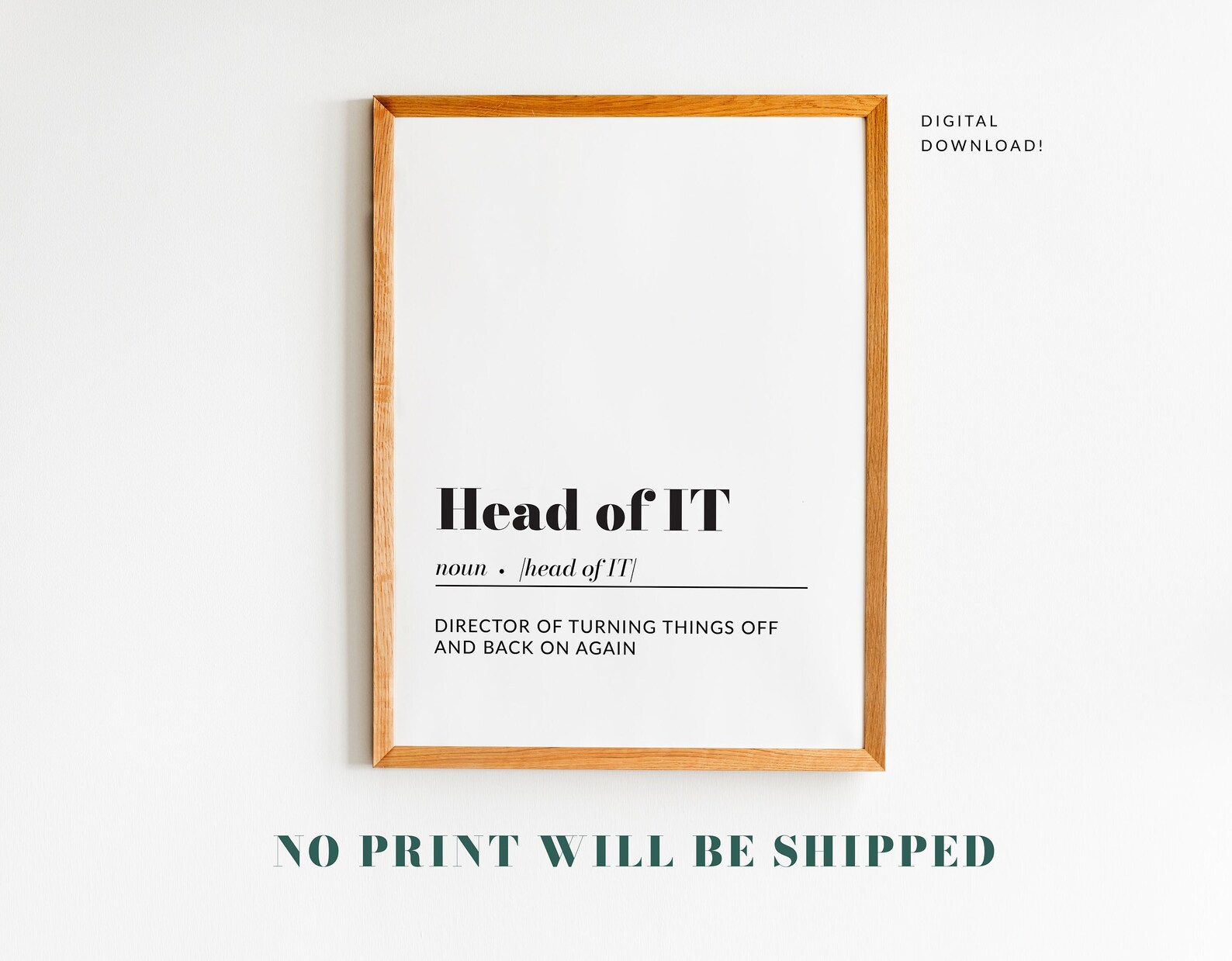 Funny Office Decor, Funny Office Wall Art, Office Definition Print