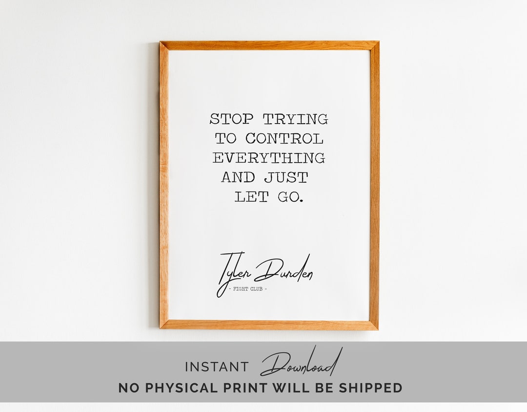 Printable Poster, Quote, ,fight Club, Printable Wall Art, Motivating ...