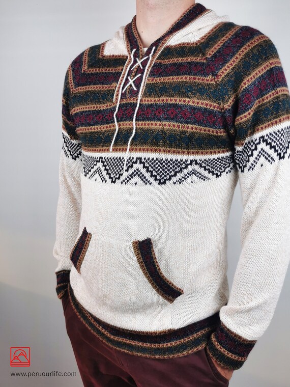 alpaca hoodie pullover