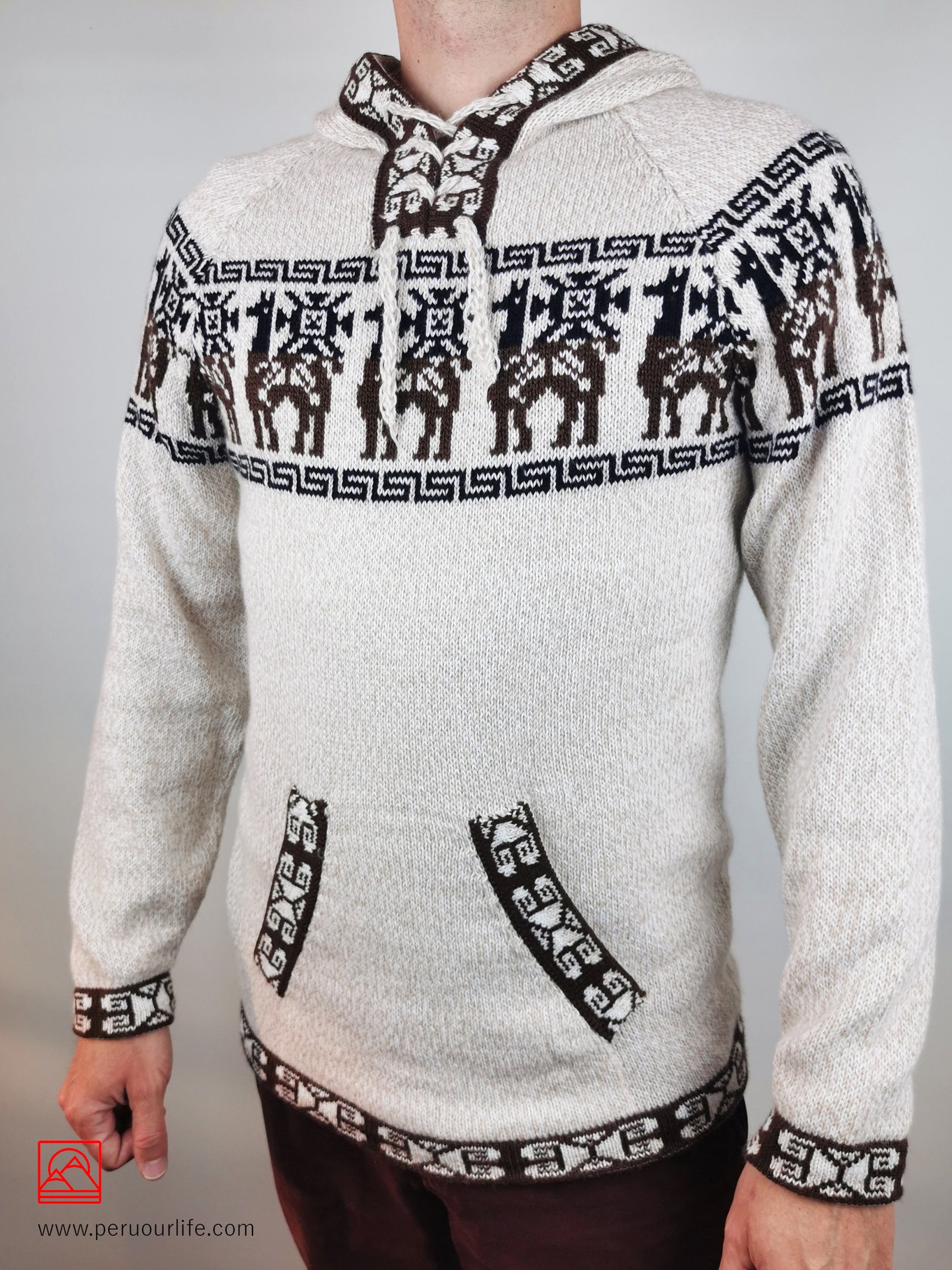 Alpaca Sweater for Men Fashion Hoodie Alpaca Clothing Etsy