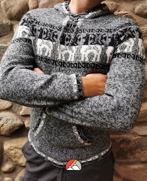 Alpaca Sweater for Men - Fashion Hoodie | Alpaca Clothing
