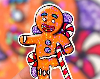 Gingerbread Vinyl Sticker