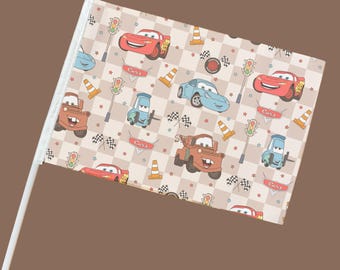 Mini Stroller Flag with Clip | Lightning Car| Theme Park Stroller