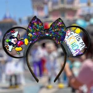 Birthday Ears and Bow Only Mouse Ears