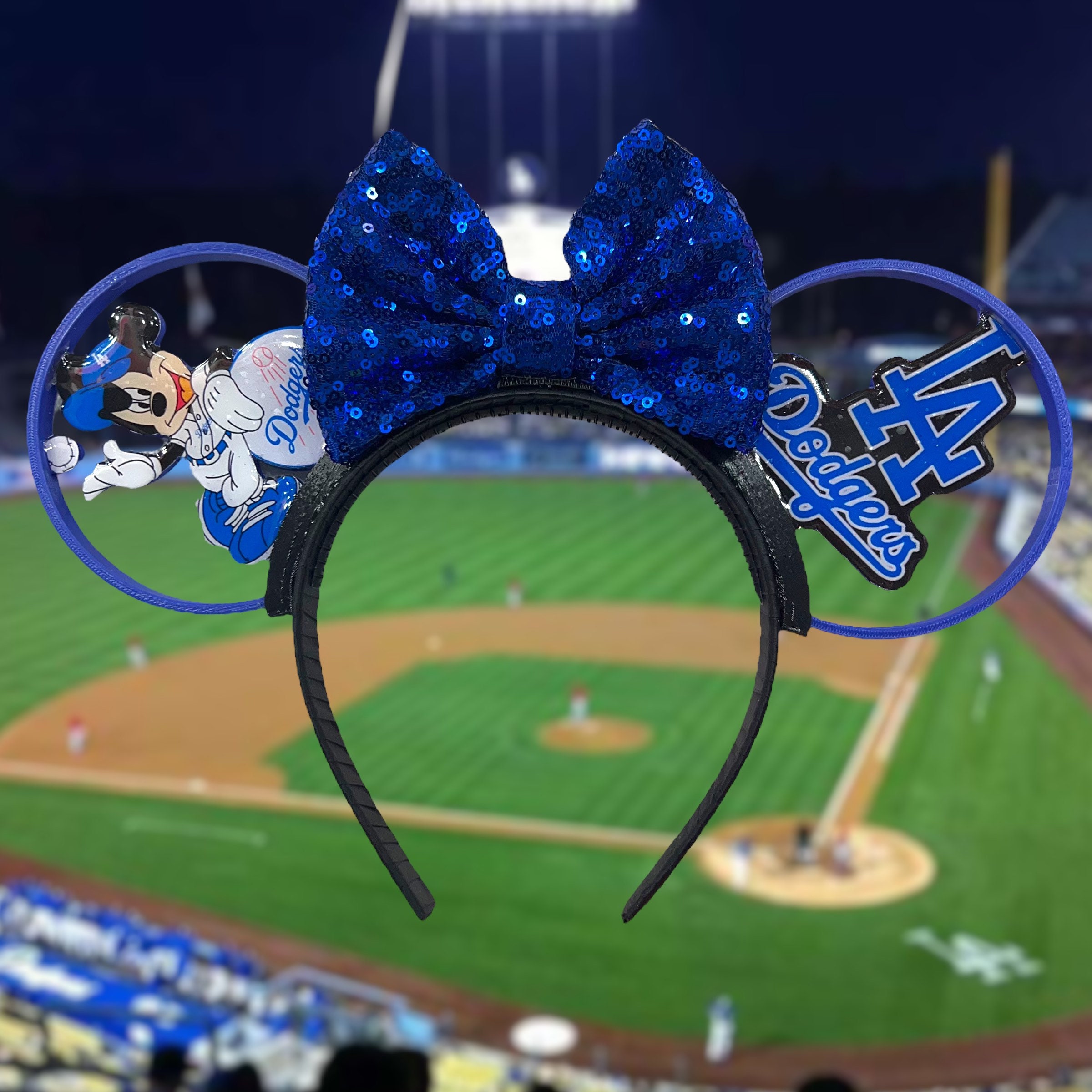 Dodgers Ears and Bow Only