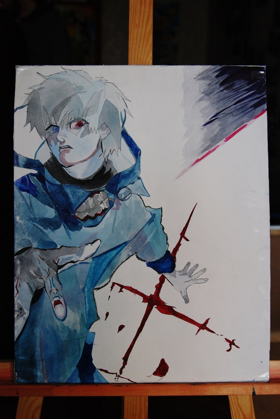 Kaneki Ken Tokyo Ghoul Anime Art Tokyo Ghoul Art Etsy Kaneki Ken Tokyo Ghoul Anime Art Tokyo Ghoul Art Etsy