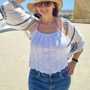 Machine Knitting Patterns Claire Newberry: Strappy Top With/out Sleeve All Knitting Machines With/out Ribber (Instant PDF Pattern Download)