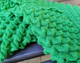 Origami Scarf Machine Knitting Pattern: Punchcard Garter Carriage (Instant PDF Download)