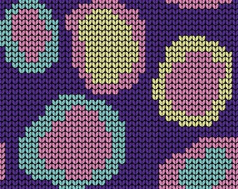 Jacquard Knitting Pattern: Colourful Spots for Electronic Knitting Machines (PDF Download)