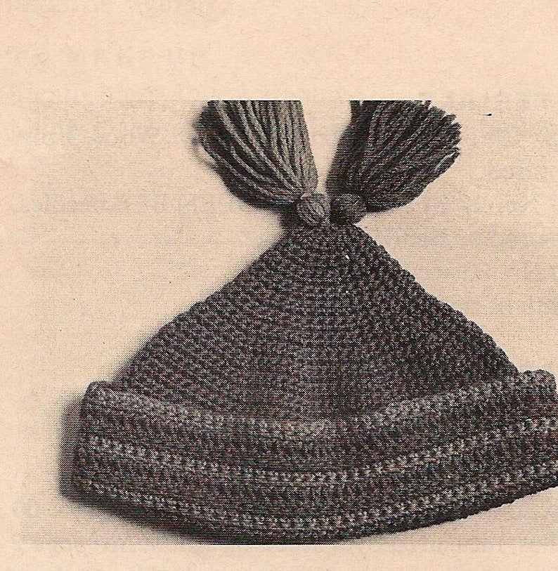 Pat 9 Women's Beautiful Crochet Hat With Tassels Etsy
