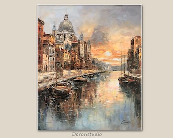 Venice Oil Painting Original Italy Painting Venetian Art