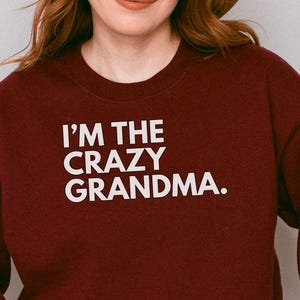Grandma Sweatshirt, Loungewear, First Time Grandma, Grandma crewneck, Cool Grandma Gift, Sweater for Grandma, Grandma Sweater, Grandma Gift