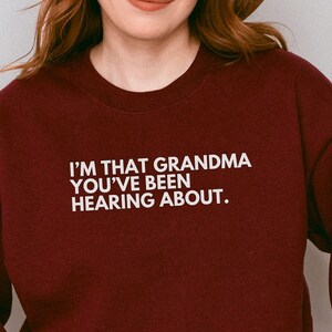 Grandma Sweatshirt, Loungewear, First Time Grandma, Grandma crewneck, Cool Grandma Gift, Sweater for Grandma, Grandma Sweater, Grandma Gift