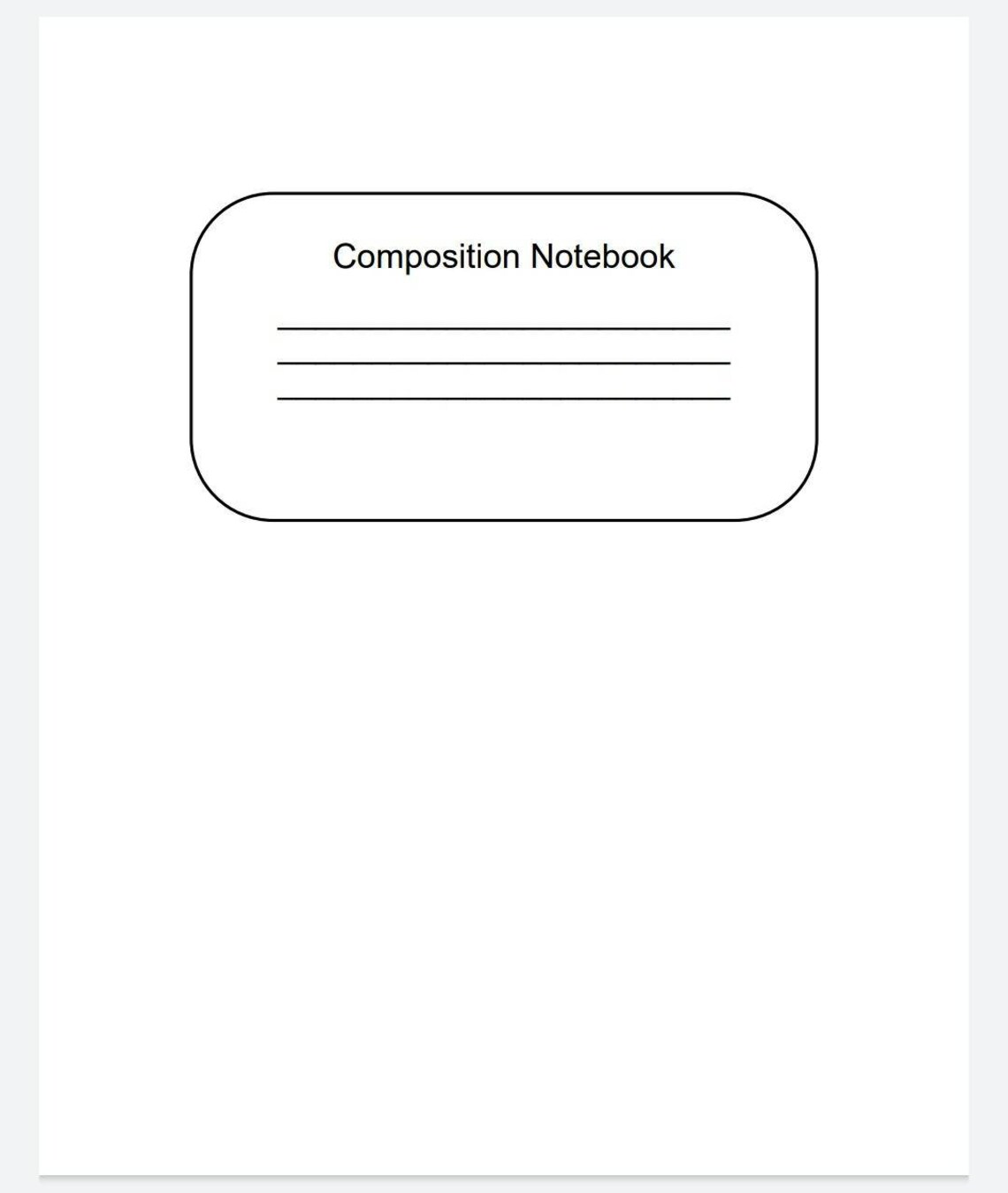 KDP Interior Composition Notebook Manuscript Wideruled 7.5 X 9.25