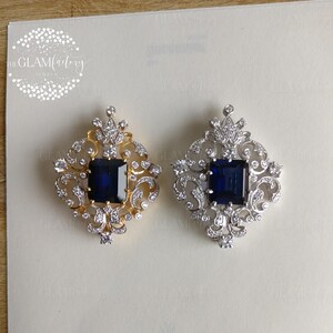 Broche barrette saphir - Lot 238 - enchères