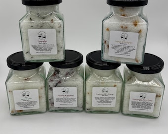 Essential Oil Bath Salts: Vegan Muscle Soak, Made in Scotland