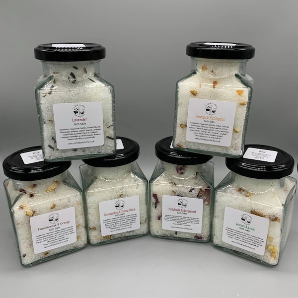 Bath Salts | Salt Soaks | Muscle Soak | Vegan Friendly Skincare | Pure Essential Oils | Bath Products | Made in Scotland | Self Care Product