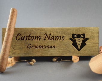 Groomsmen Gift Box, Personalized Cigar Box, Wooden Cigar Box, Groomsmen Gift Set, Wood Gift Box, Groomsman Gift Box