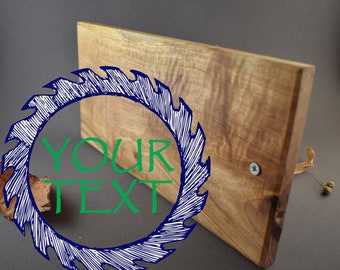 Personalized Laser Engraved Custom Text at Wooden Walnut Sign / Plate for Your House / Door Number and Street Name DIY with UV Protect Oil