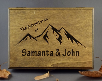 Personalised Memory Box - Laser Engraved Wooden Box Couple Gift with - Photos - Gifts Box - Wooden box - Keepsake box - Groomsmen gift box