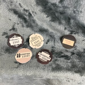 NEW CUSTOM Vintage style 1920- 1970's rotary telephone dial card X1: Choose Your Style and then Your Own Letters and Numbers