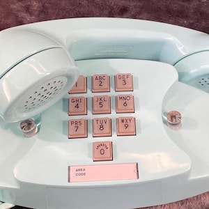 Vintage 1964 Western Electric 10 Button 1702B Princess Turquoise Restored Works