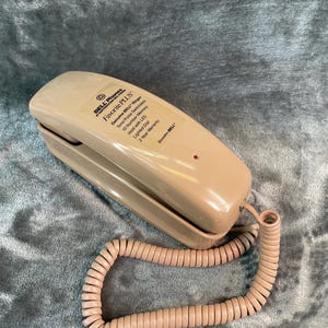 Vintage NW Bell TrimLine Favorite Plus Phone HTF MOCHA (not tan, ivory,beige) Lights Works for desk/wall mount
