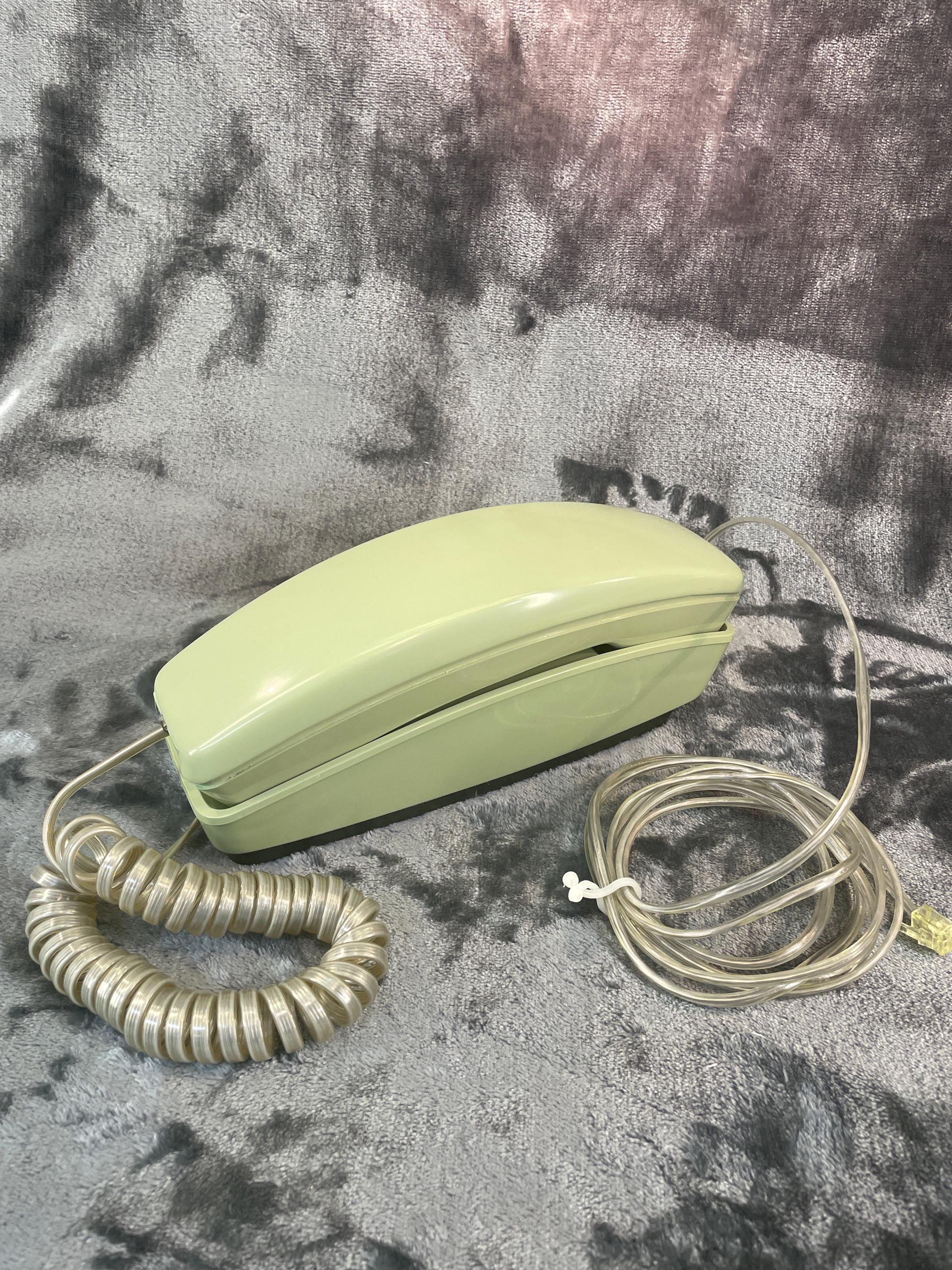 Vintage 1972 GTE AE 980 Styleline Rotary Phone Avocado Green