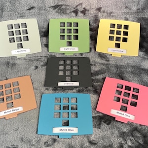 Vintage style Reproduction 10-Button Face Plate (Western Electric 1500 Phone) Muted Color Contrasting