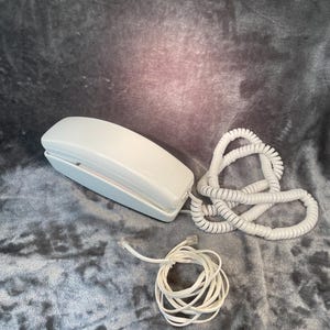 Vintage 1976 GTE AE 980 StyleLine Small Button Phone White Restoration Working