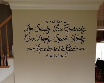 Autocollant Mural Vinylique Grand Format "Have Faith God" - Déco Religieuse - Réf. R26