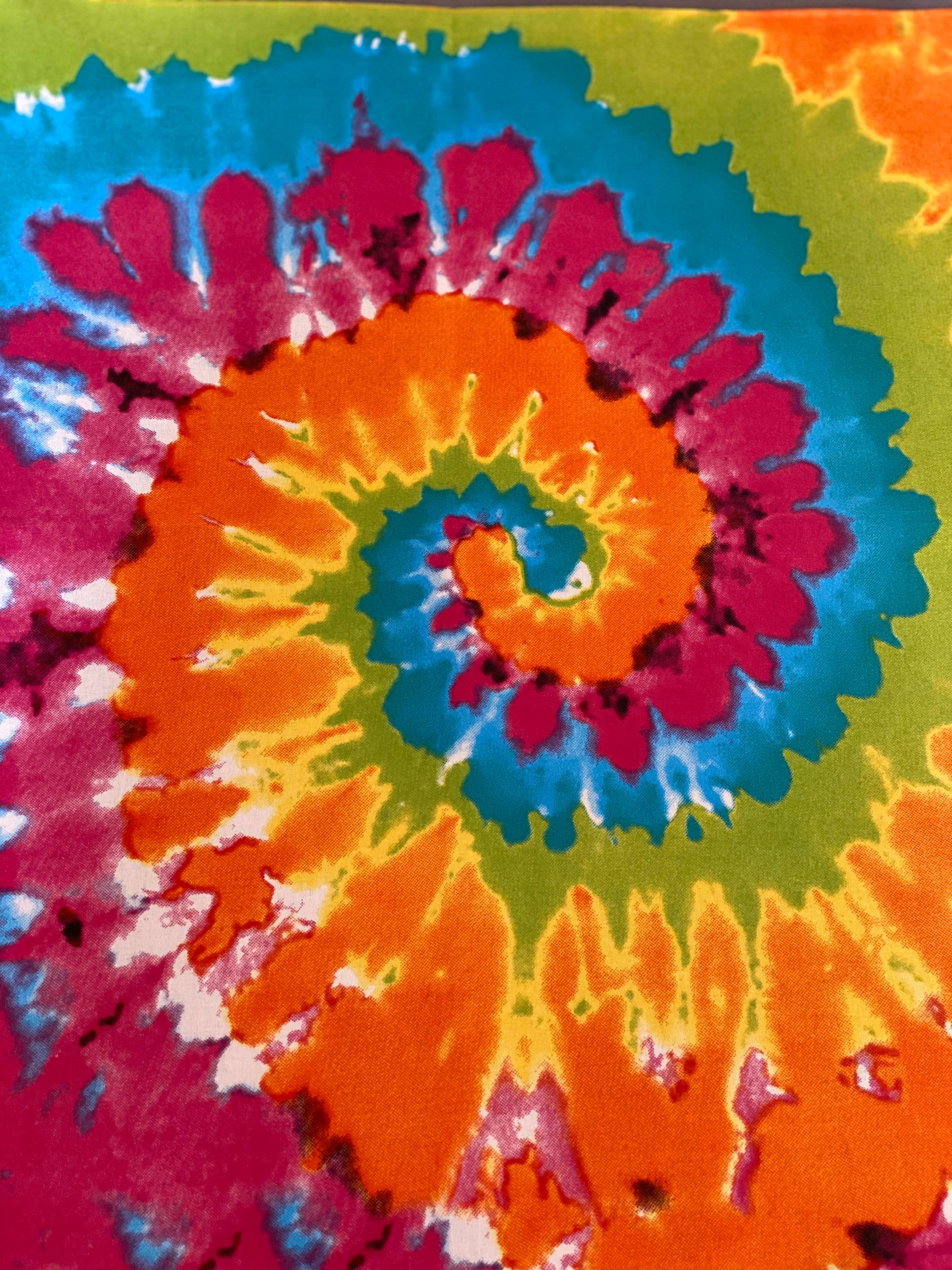 MultiColor TieDye Bandana Etsy
