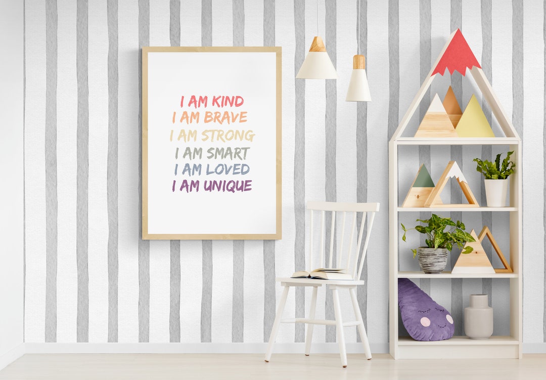 Inspirational Quote | Rainbow Wall Art Printable | Motivational Quote ...