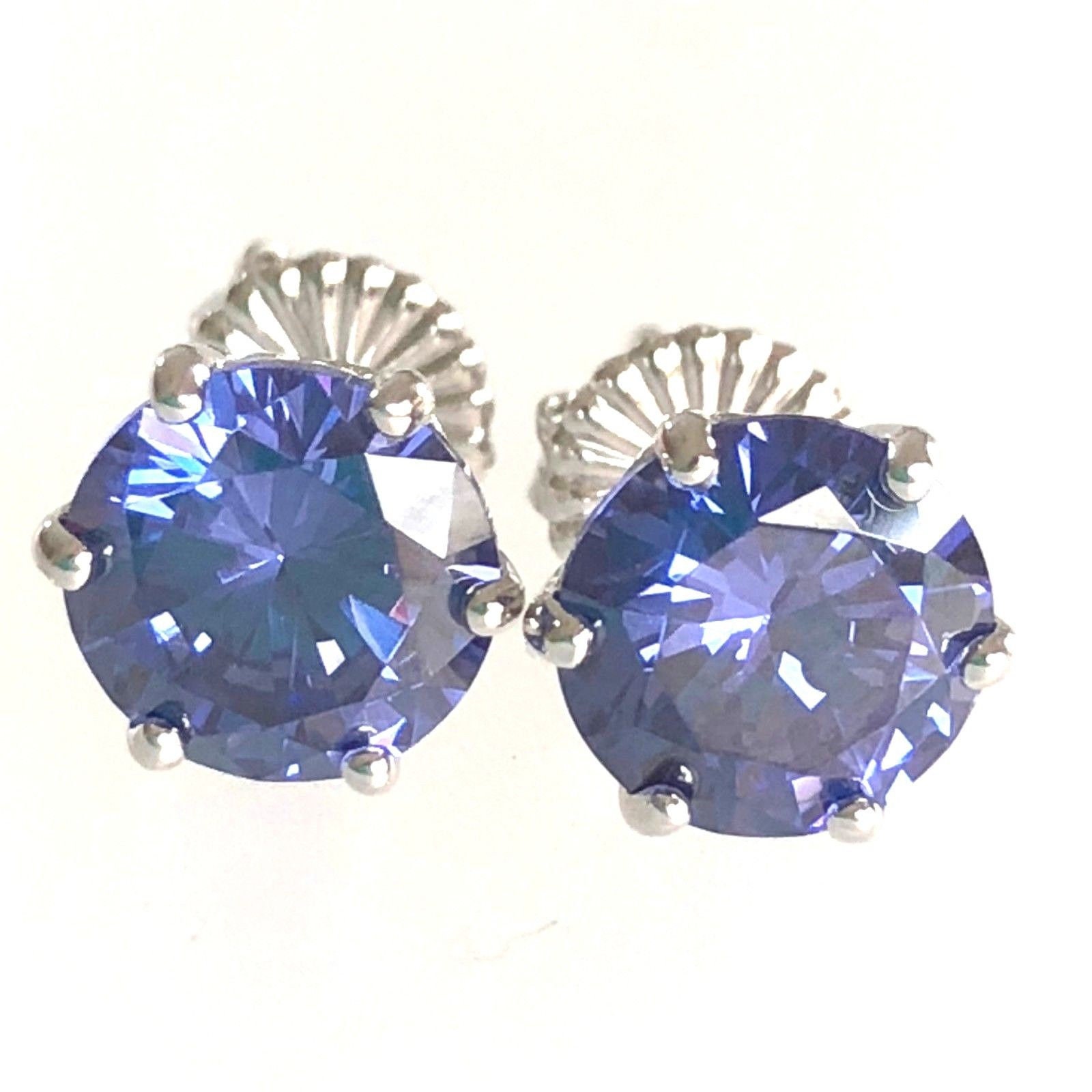 Simulated tanzanite shop earrings