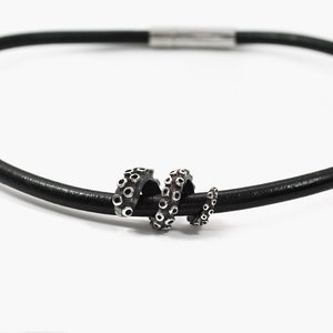 Unisex tentacle necklace, Sterling silver necklace, Octopus collection, Gift for him, Gothic jewelry, Animal pendant, Handmade.
