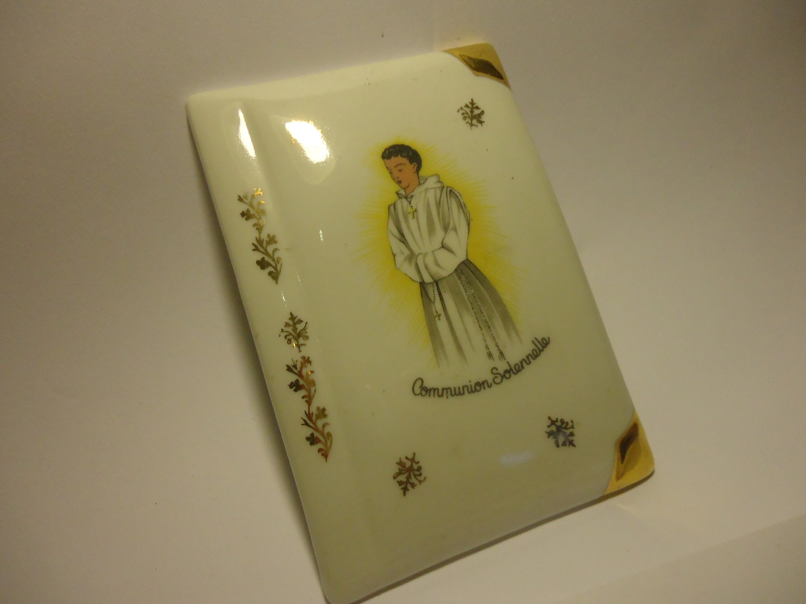 Vintage Français Boîte de La Première Communion, Traditionnellement Portée Par Une Fille Lors Sa Pre