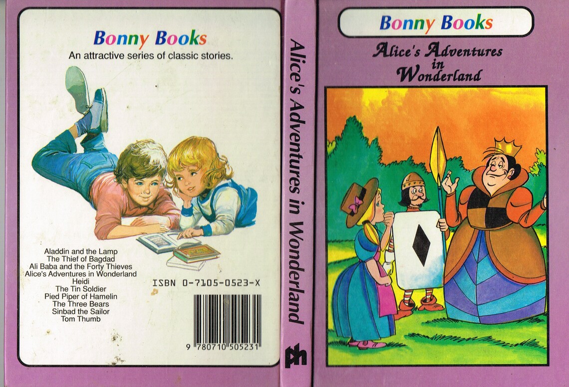 Alice's Adventures in Wonderland Bonny Books 1990 Etsy