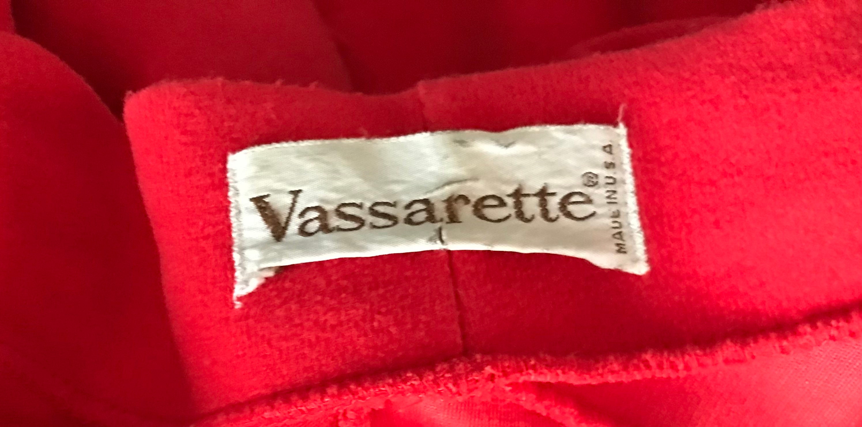 1970's Vassarette Red Full Length Robe VNTG Cool Weather Robe With Half  Sleeves 